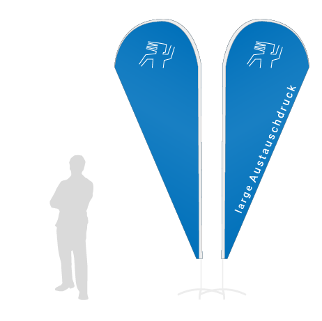 Beachflag Drop Austauschdruck | Large (343 cm) | beidseitig bedruckt